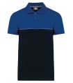 Unisex eco-friendly short sleeve polo shirt navy royal