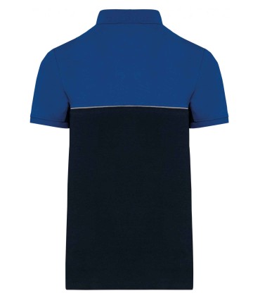 Ecologische unisex polo met korte mouwen navy royal