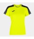 10 x Dames Academy T-shirt Jaune fluo - Noir