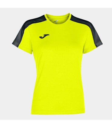 10 x Dames Academy T-shirt Jaune fluo - Noir