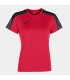 10 x Dames Academy T-shirt Rouge - Noir