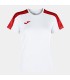 10 x Dames Academy T-shirt Blanc - Rouge