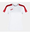 10 x Dames Academy T-shirt Blanc - Rouge