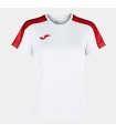 10 x Dames Academy T-shirt Blanc - Rouge