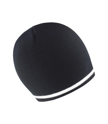 National Beanie Black - White