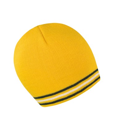 National Beanie Gold - Green - White