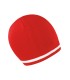 National Beanie Red - White