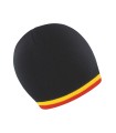 National Beanie Black - Gold - Red