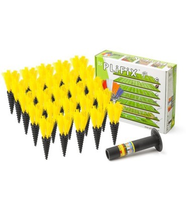 25 Plifix jaunes: implants de marquage et enfonçoir