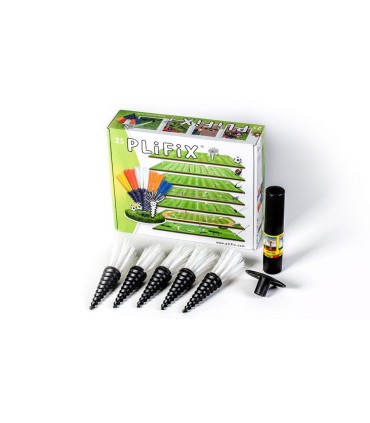 25 Plifix blancs: implants de marquage et enfonçoir