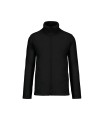 Full zip microfleece jacket black