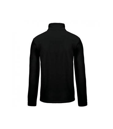 Fleecevest met rits zwart