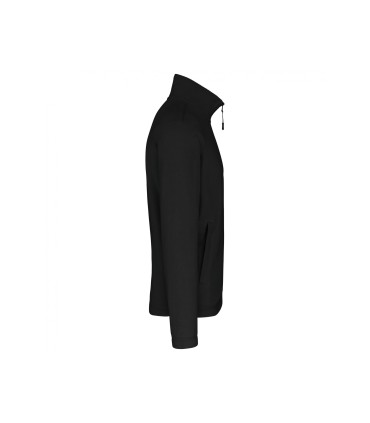Full zip microfleece jacket black