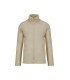 Full zip microfleece jacket beige