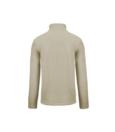 Veste micropolaire zippée beige