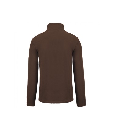 Full zip microfleece jacket chocolate