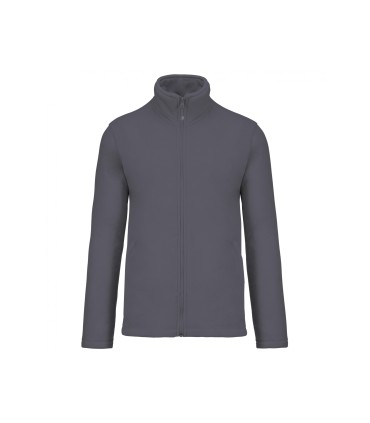 Full zip microfleece jacket convoygrey