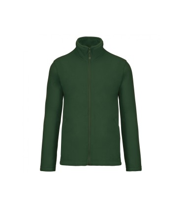 Fleecevest met rits forest green