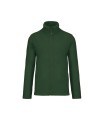 Full zip microfleece jacket forest green