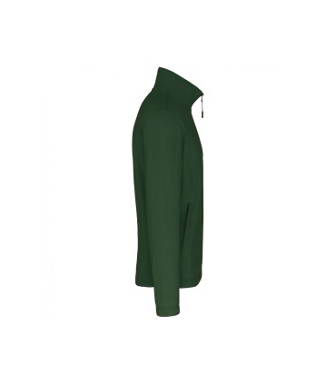 Fleecevest met rits forest green