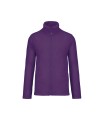 Full zip microfleece jacket Purple