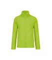 Full zip microfleece jacket Lime