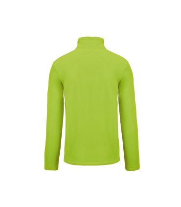 Full zip microfleece jacket Lime