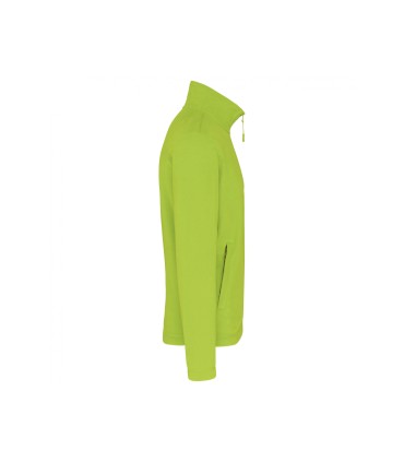 Veste micropolaire zippée Lime