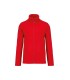 Veste micropolaire zippée rouge