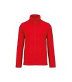 Full zip microfleece jacket Red