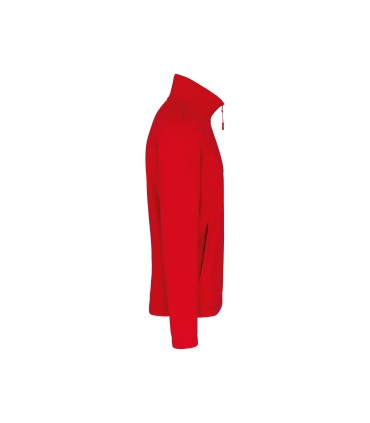 Veste micropolaire zippée rouge