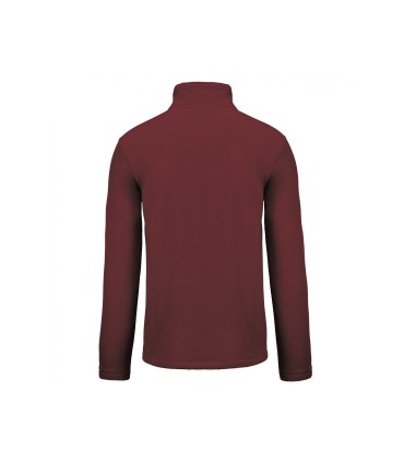 Full zip microfleece jacket wine