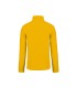 Veste micropolaire zippée jaune