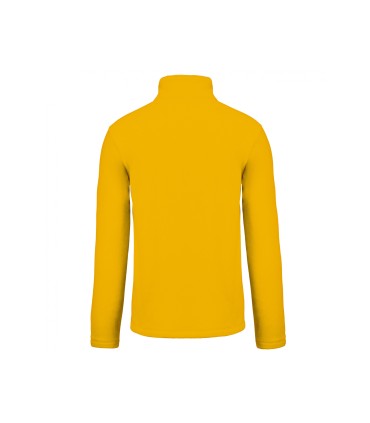 Veste micropolaire zippée jaune
