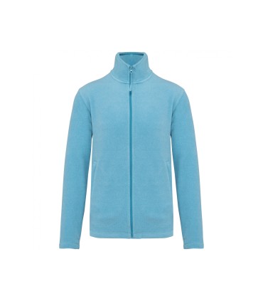 Fleecevest met rits cloudy blue heather