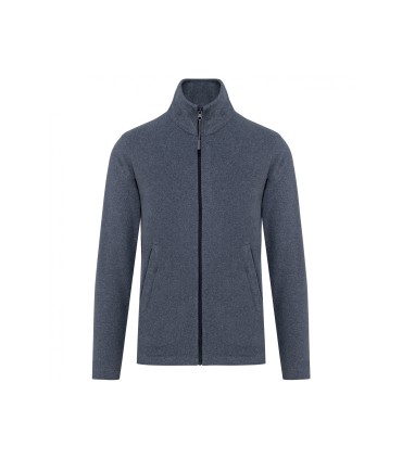 Veste micropolaire zippée french navy chiné