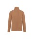 Full zip microfleece jacket Camel Heather