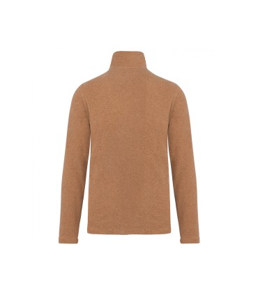 Fleecevest met rits french Camel heather