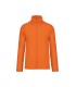 Veste micropolaire zippée orange fluo