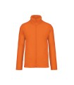 Full zip microfleece jacket orange fluo