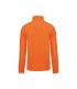 Full zip microfleece jacket orange fluo