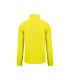 Fleecevest met rits geel fluo