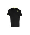 T-shirt verwarming Referee zwart yellow