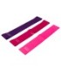 Set of 3 loop resistance bands 60x5 cm. Made of latex.