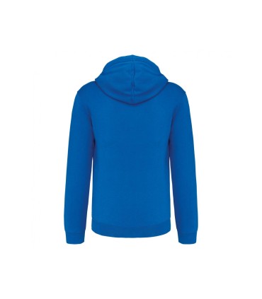 Herensweater met rits en capuchon royal - wit