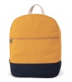 Essential backpack in cotton: Cumin Yellow / Navy