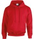 10 x Sweatshirt met kap rood