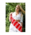 Scarf red white