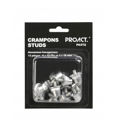 12 studs / noppen in aluminium/nylon