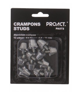 12 studs / noppen in aluminium/nylon